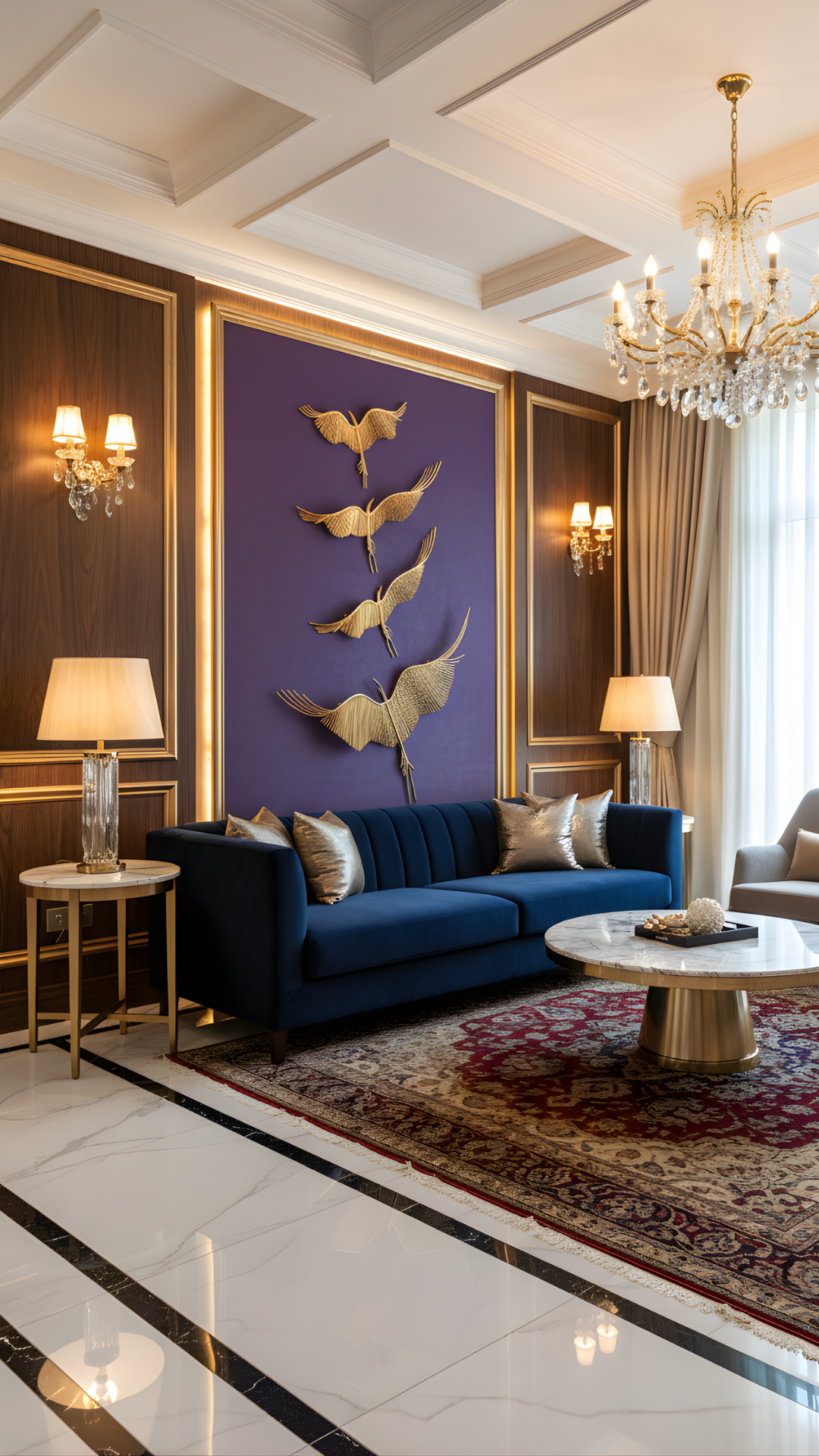 Designer Golden Frame Mirror